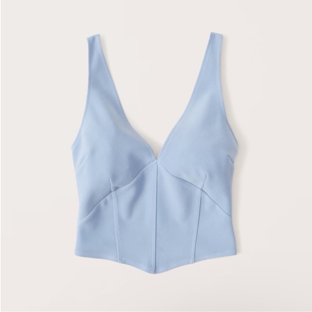 A&F Plunge Corset Tank Top